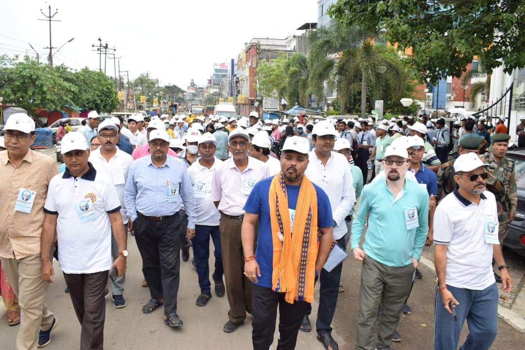 Susanta Chowdhury attend in a rally organised on Engineers Day