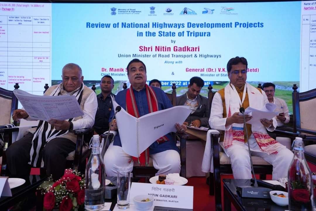 Nitin Gadkari announces new projects worth Rs 1.6 lakh crore for the North East