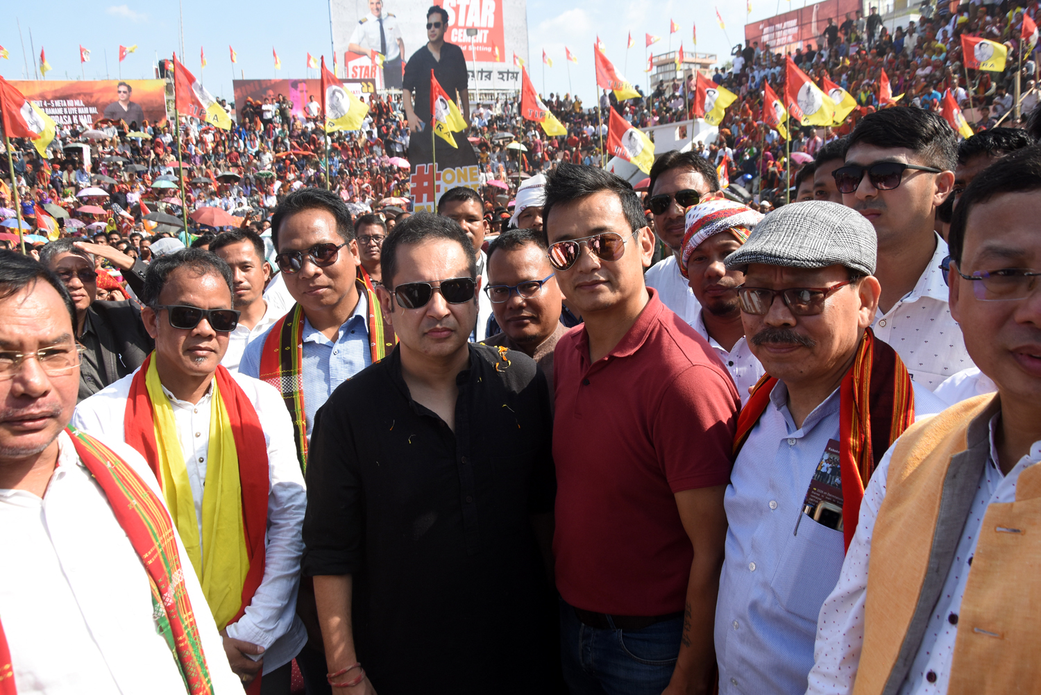আগরতলায় শক্তির মহড়া দিলেন  মথা