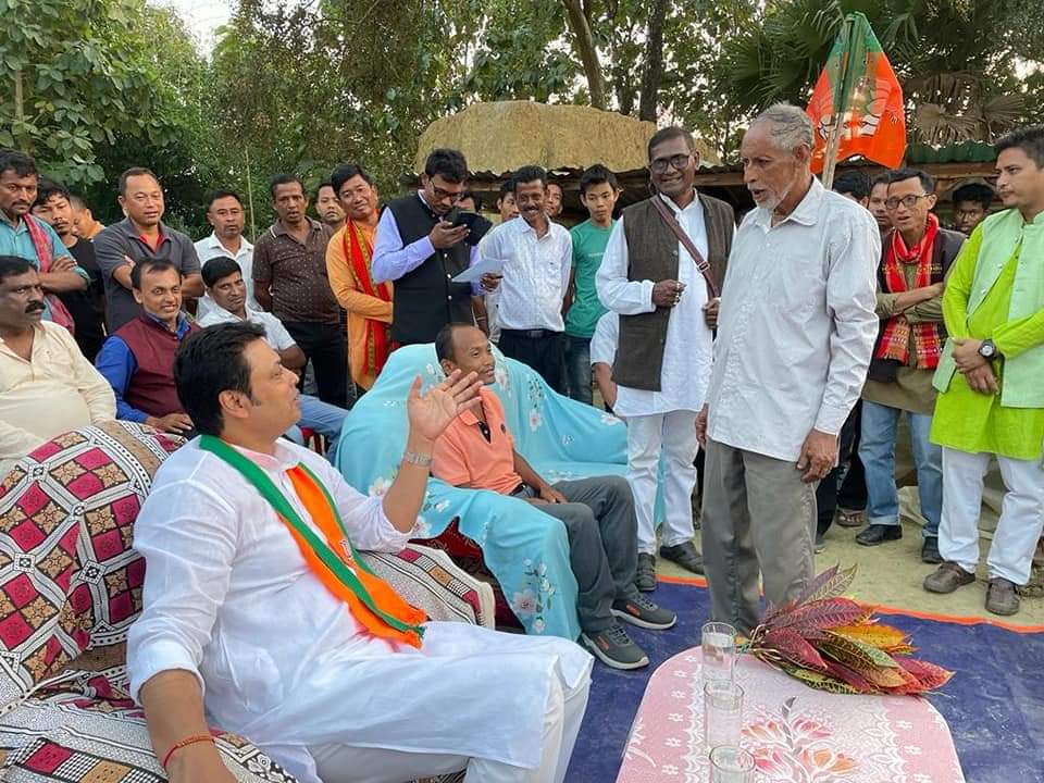 BJP MP Biplab Kumar Dev in public relations campaign