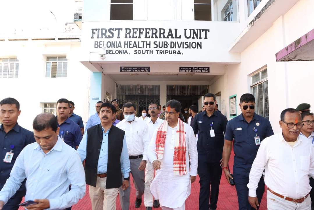 বিলোনীয়া মহকুমা হাসপাতাল পরিদর্শনে মুখ্যমন্ত্রী