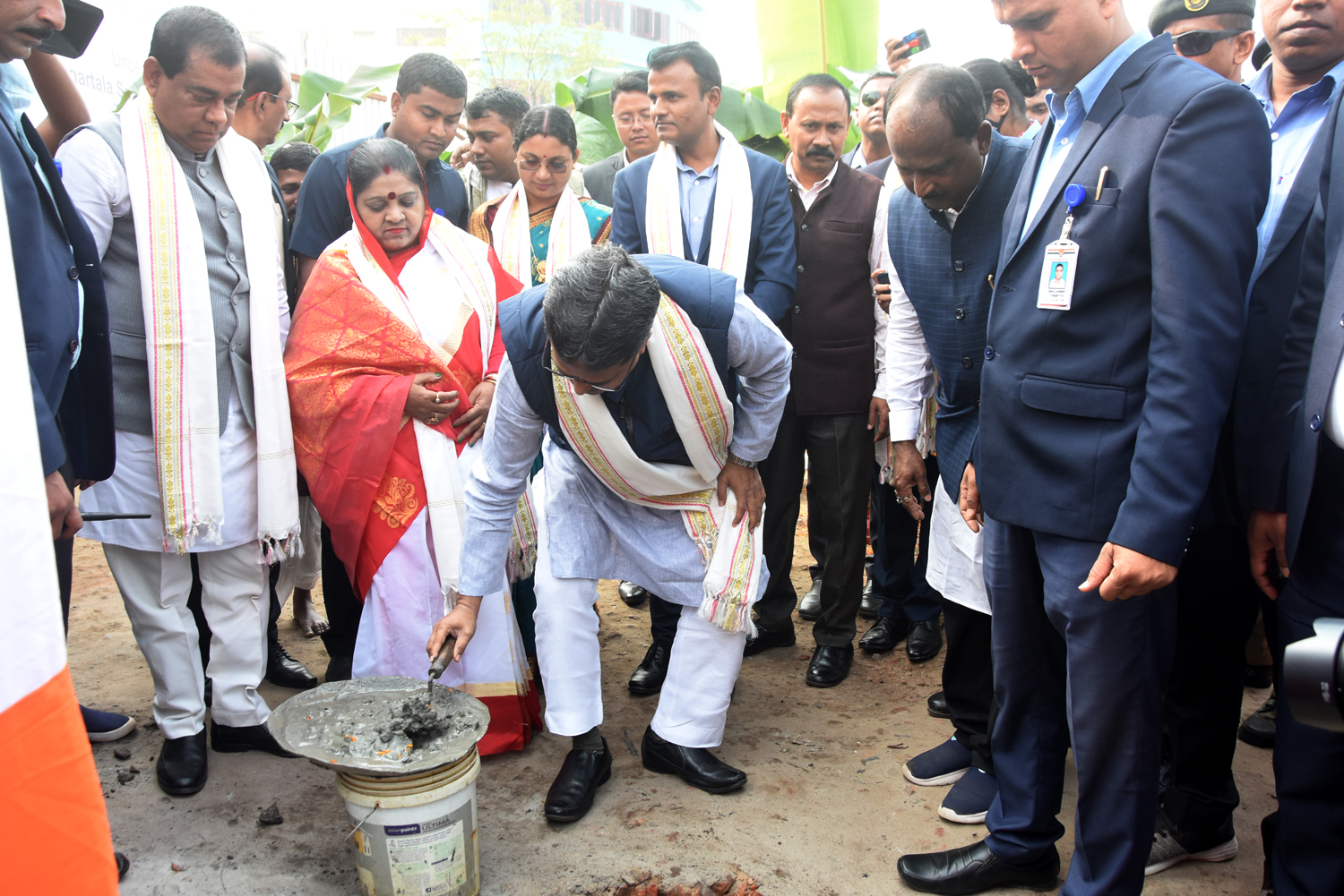 🧧🚨CM at Bhumi Pujan programme of multi-storied car  parking and commercial complex at Old Motorstand