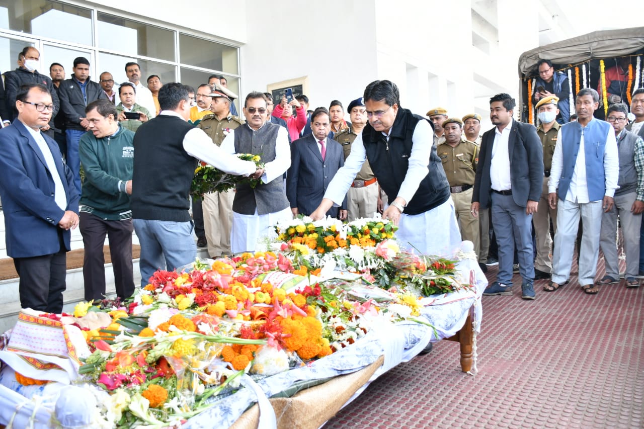 🚨🧧Last respects to late Nagendra Chandra Debbarma