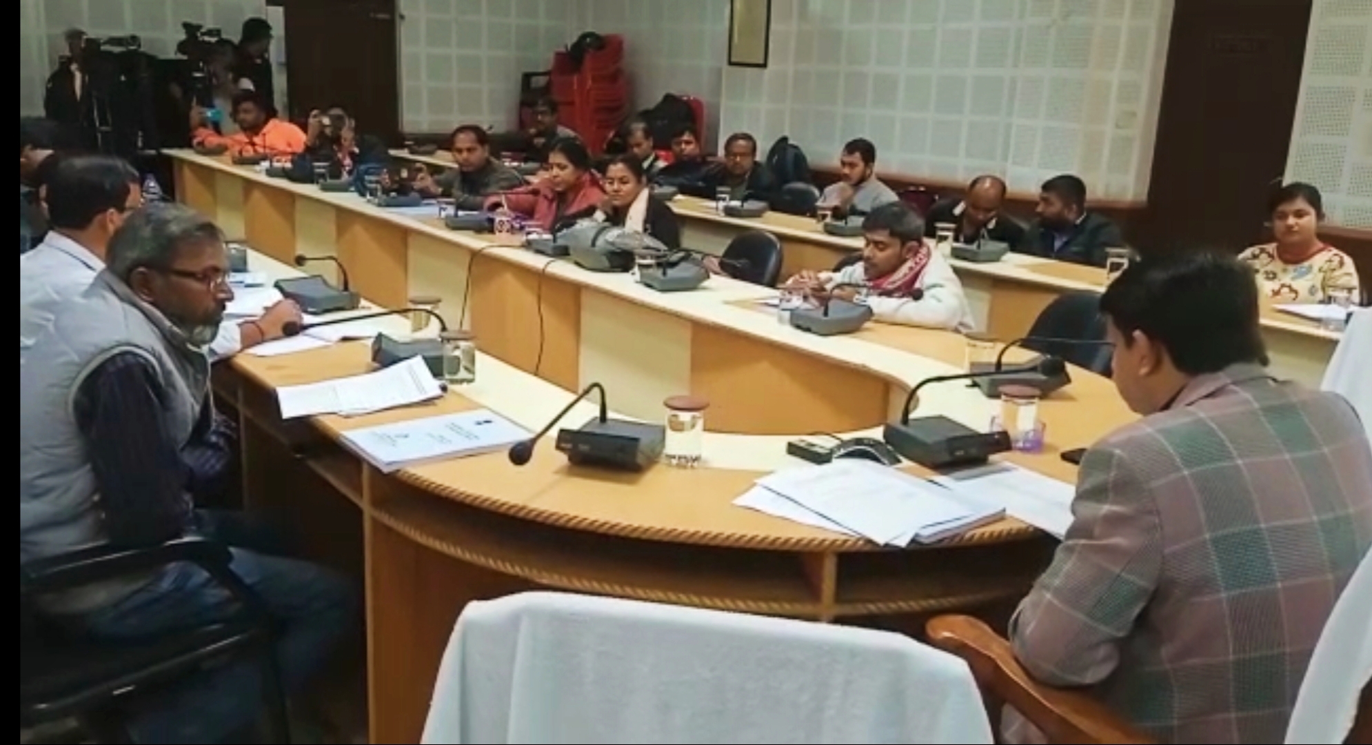 🚨🧧Chief Electoral Officer Kiran Gite held a meeting with the media regarding the Election Code of Conduct