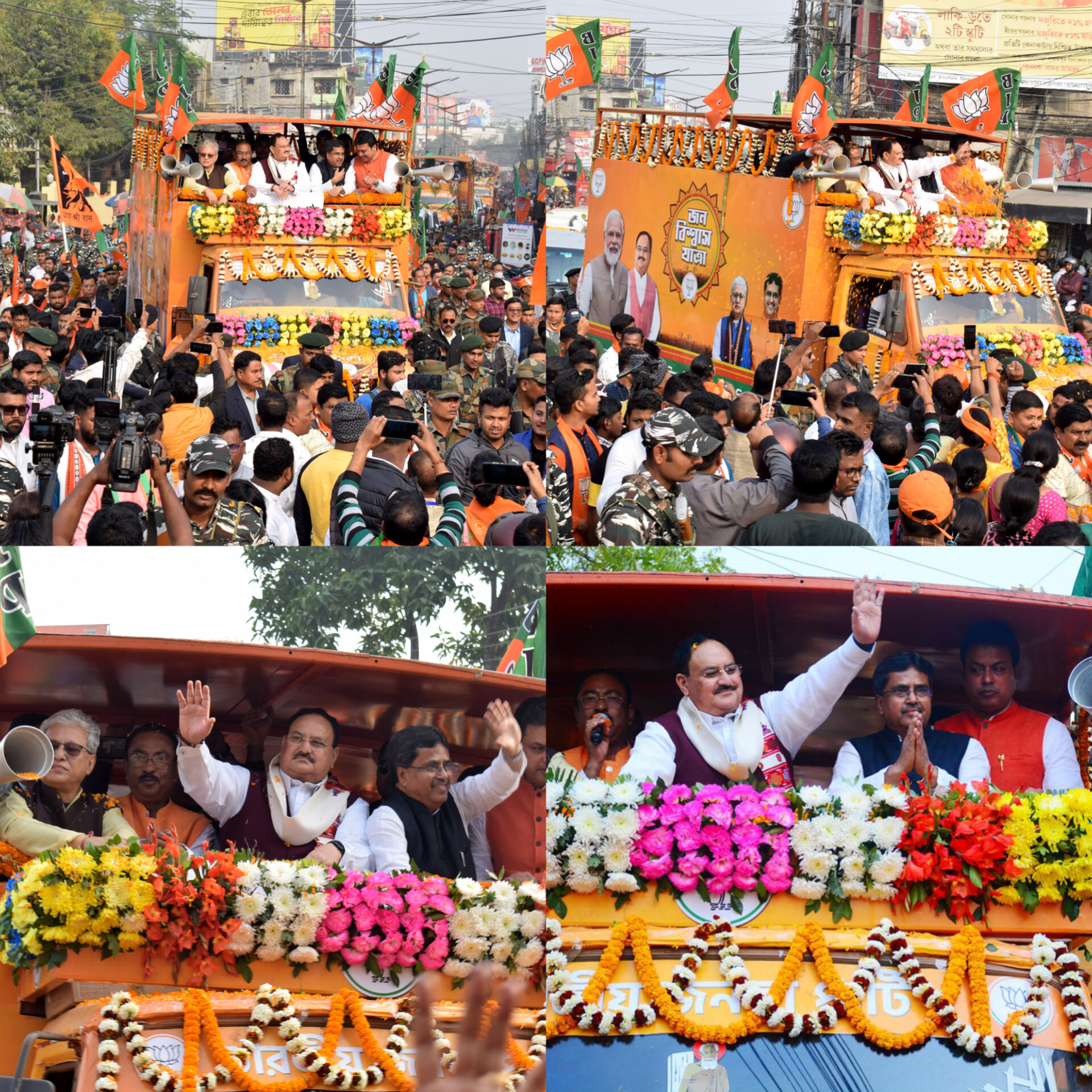 🧧🚨BJP All India President JP Nadda at Bijoy Sankalp rally