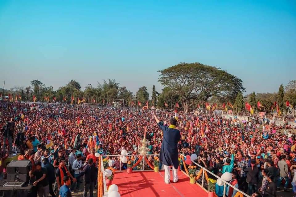🚨🧧Glimpses of today’s TIPRA MOTHA Mega Mass Gathering at Killa-Bagma.