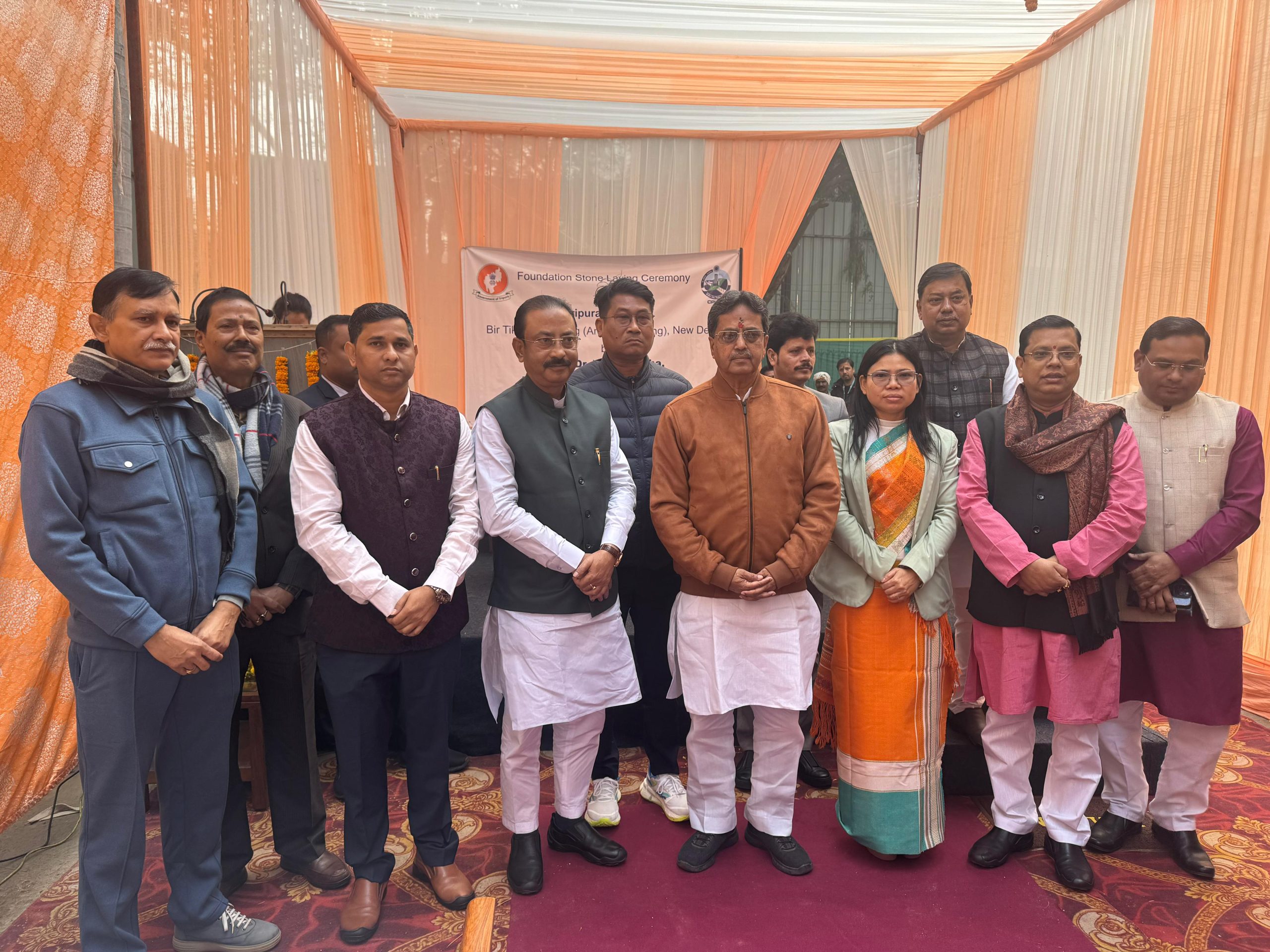 Chief Minister, Professor (Dr.) Manik Saha, laid the foundation stone for the Extension Project of Tripura Bhavan at Delhi