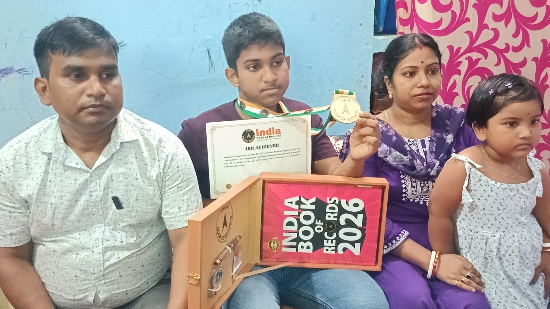 Agartala Student Enters Indian Book of Records at Just 14