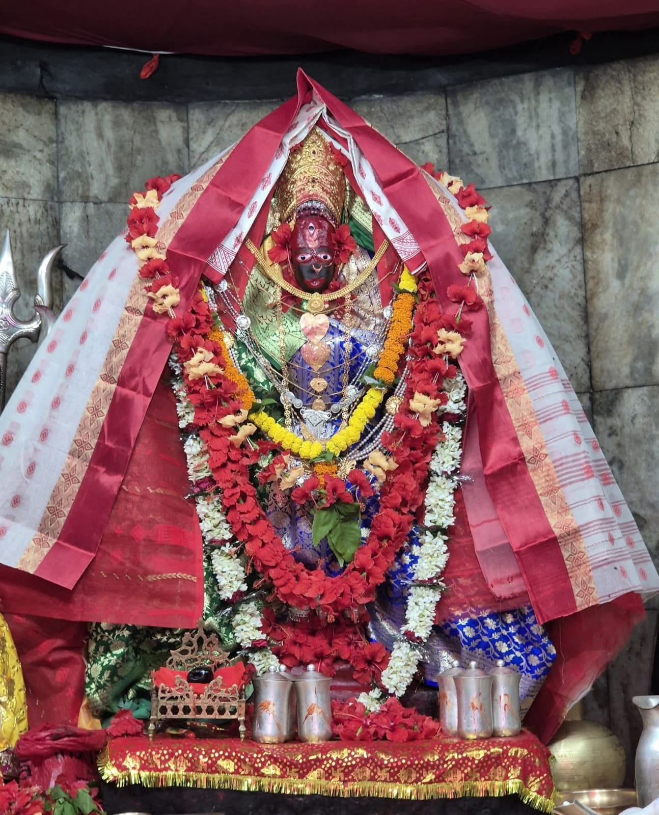 Idol of Tripura Sundari maa on Sunday