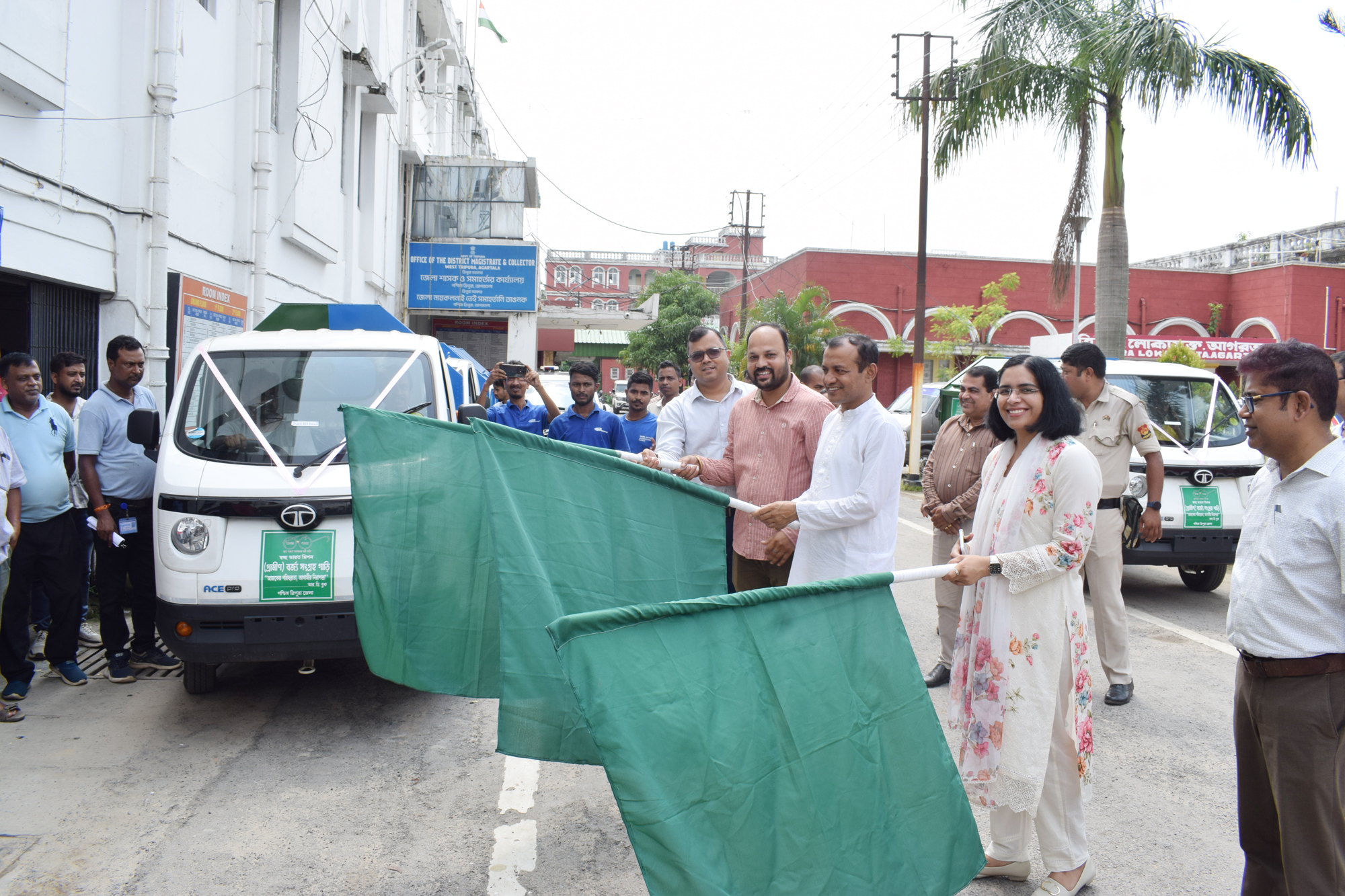 6 waste collection vehicles have been added to West Tripura district.